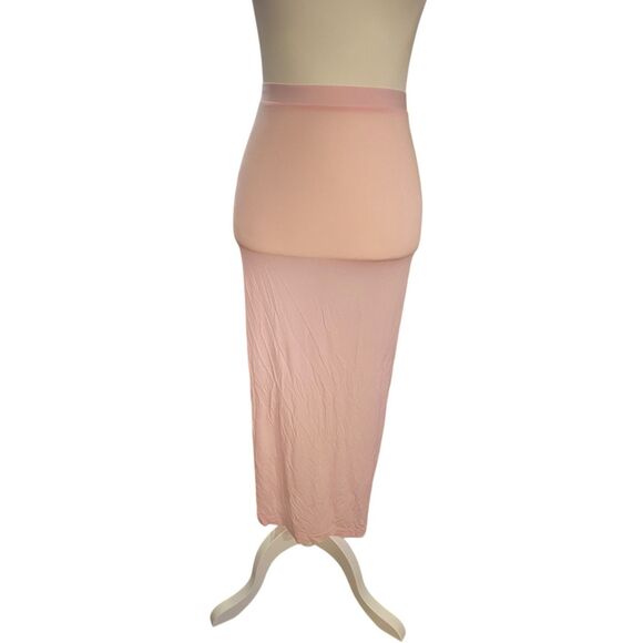 WARDROBE.NYC Sheer Tube MIDI Skirt in Blush Size Small NWT Small Discoloration - Picture 5 of 13